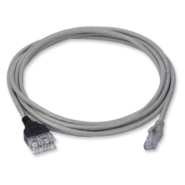 Belden CBL ASSY 24-4PR STRANDED, BIX/MOD CAT5E T568A 10FT GREY, GIGABIX 5E AX101972